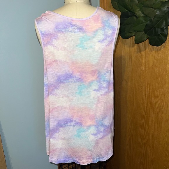 Koolaburra by UGG Womens Tie Dye Tank Top XL Pink Purple Blue Sleeveless - Picture 3 of 7
